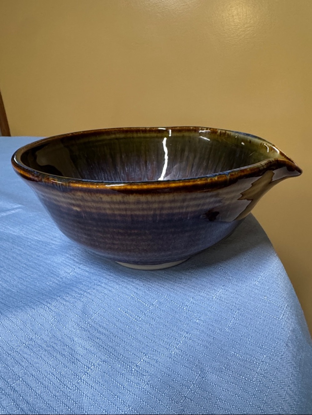 Bill Campbell pottery batter bowl